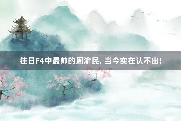 往日F4中最帅的周渝民, 当今实在认不出!